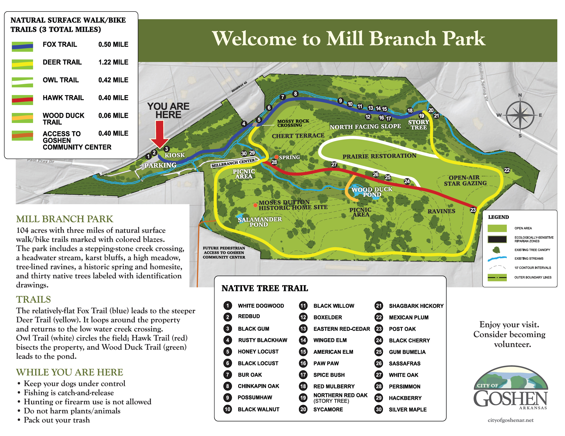 Mill Branch Park Map
